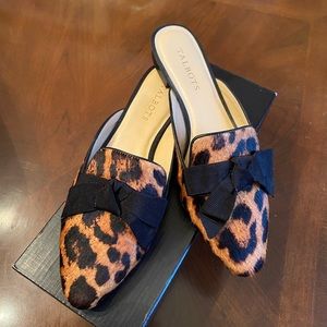 Talbots Leopard Edison Mule with Bow
